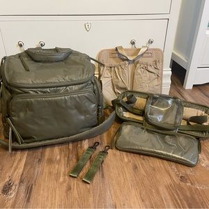 Caraa large nylon baby bag and stroller caddy